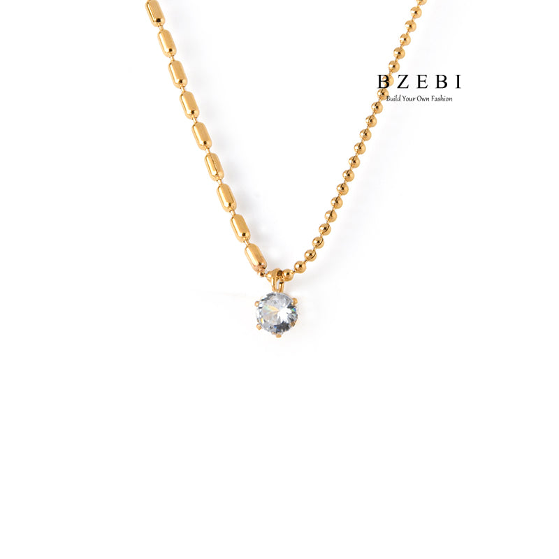 BZEBI 18k Flower Series Necklace