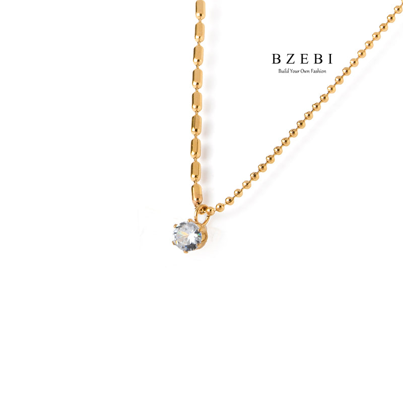 BZEBI 18k Flower Series Necklace