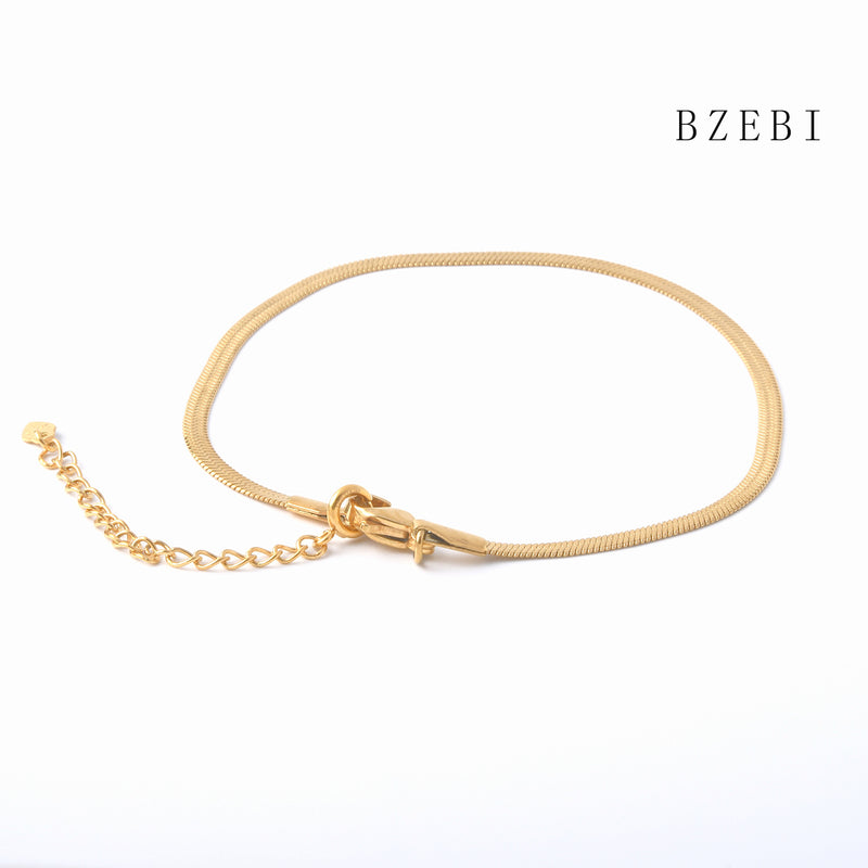 18k Gold Plated Cubic Zirconia serpentine Bracelet for Women with Box