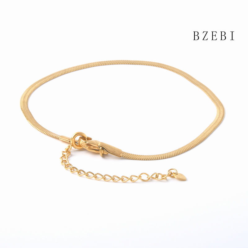 18k Gold Plated Cubic Zirconia serpentine Bracelet for Women with Box