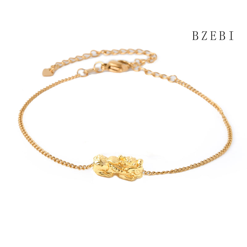 18k Gold Plated Cubic Zirconia The mythical wild animal Bracelet for Women with Box