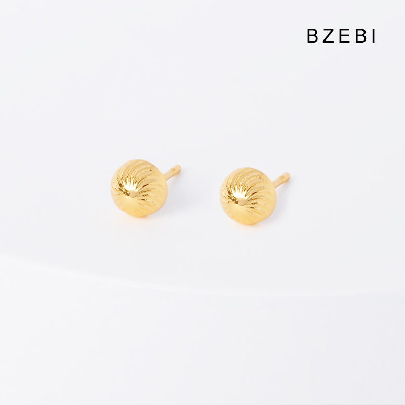 BZEBI 14k round design fashion earrings