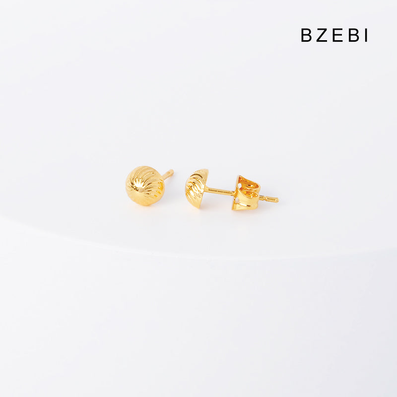 BZEBI 14k round design fashion earrings