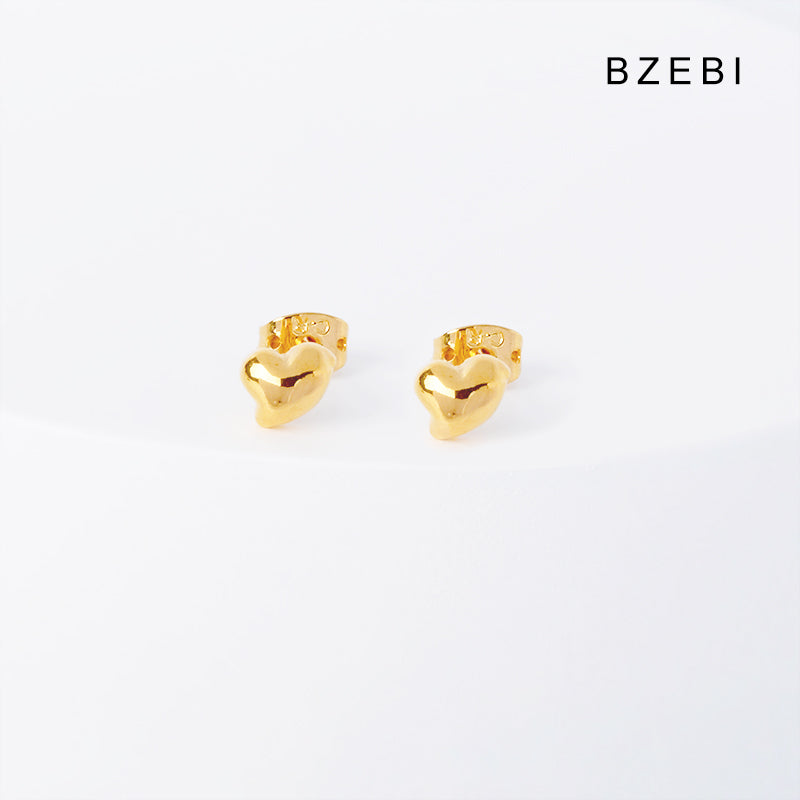 BZEBI 14k Love Comma Design Fashion Earrings