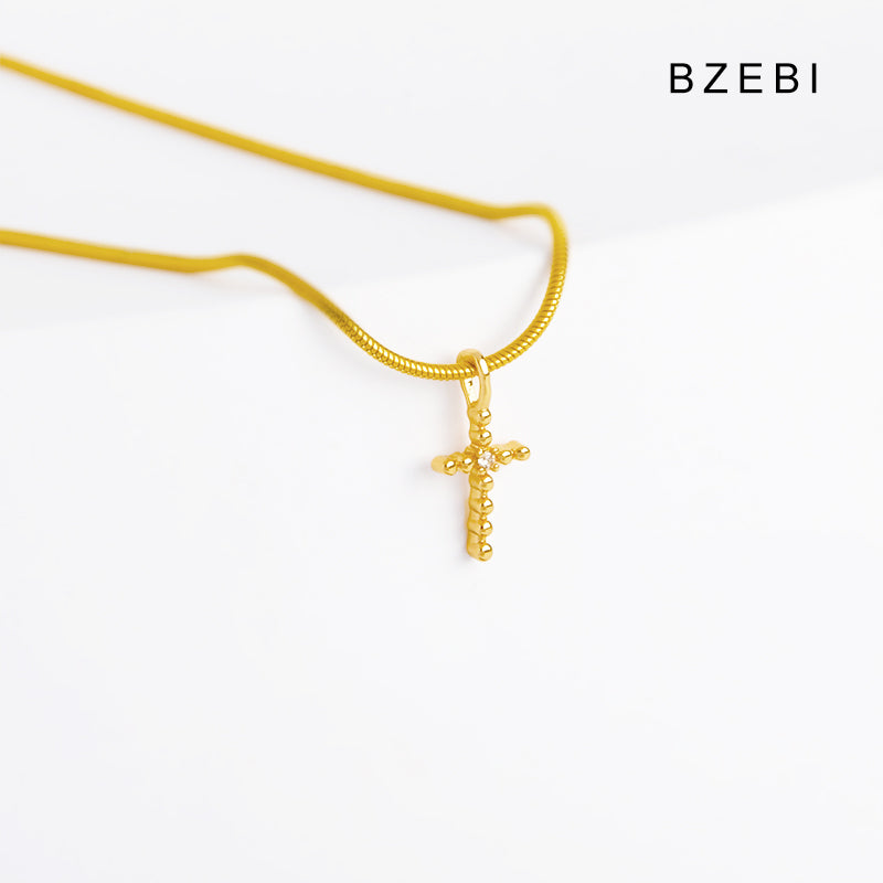 Mini fashion simple Cross Necklace