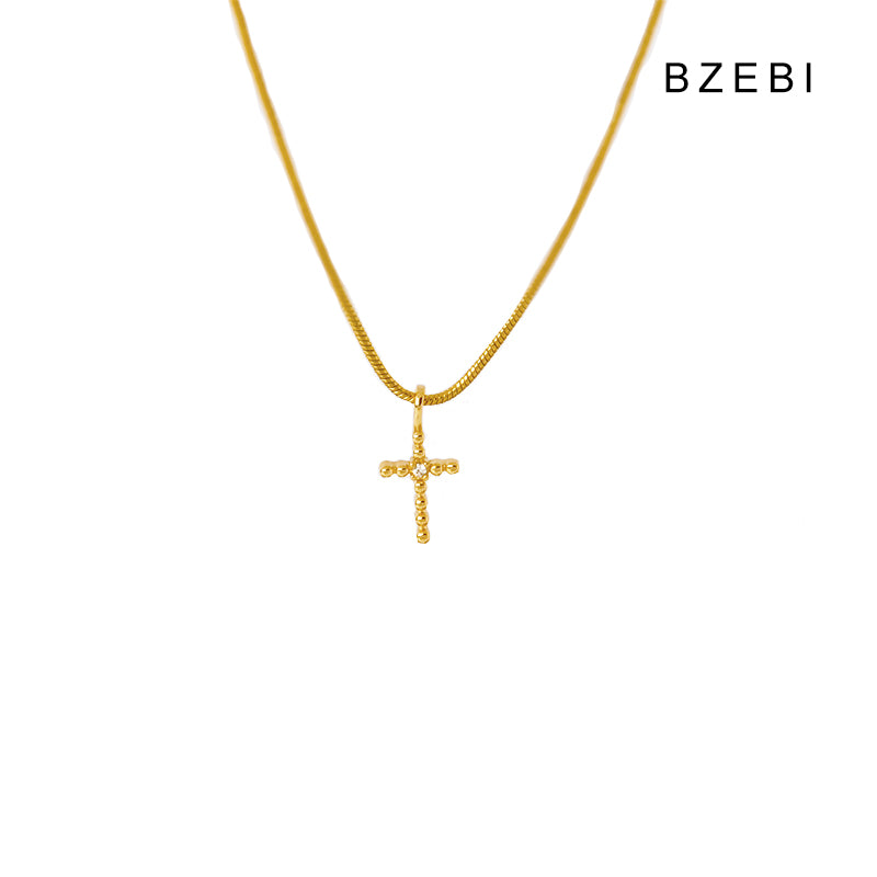 Mini fashion simple Cross Necklace