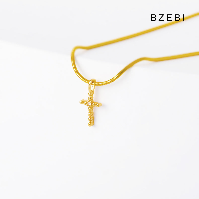 Mini fashion simple Cross Necklace