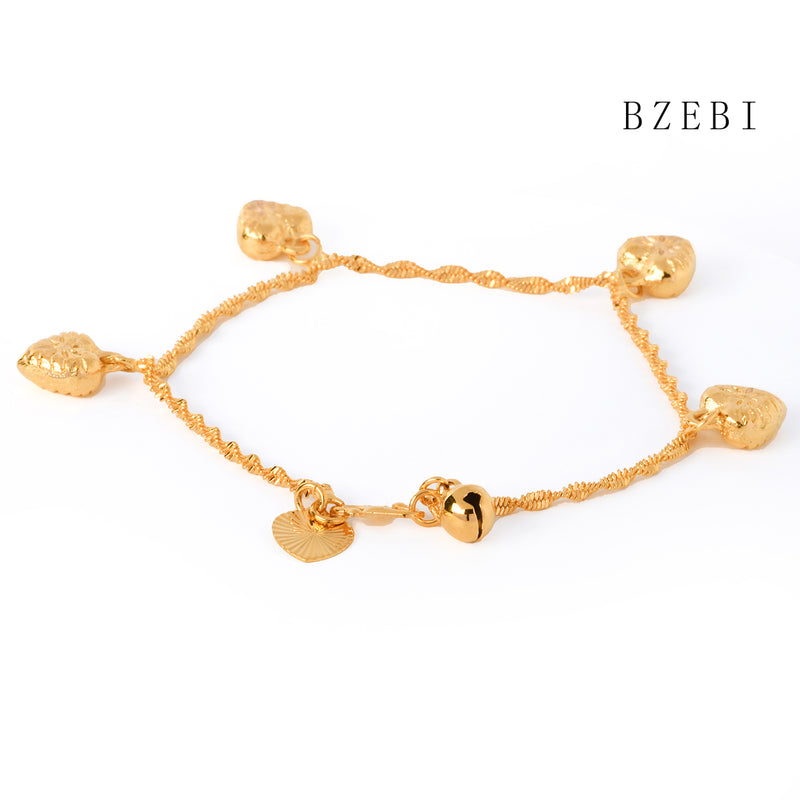 18k Gold Plated Cubic Zirconia A lot of love  Bracelet for Women with Box