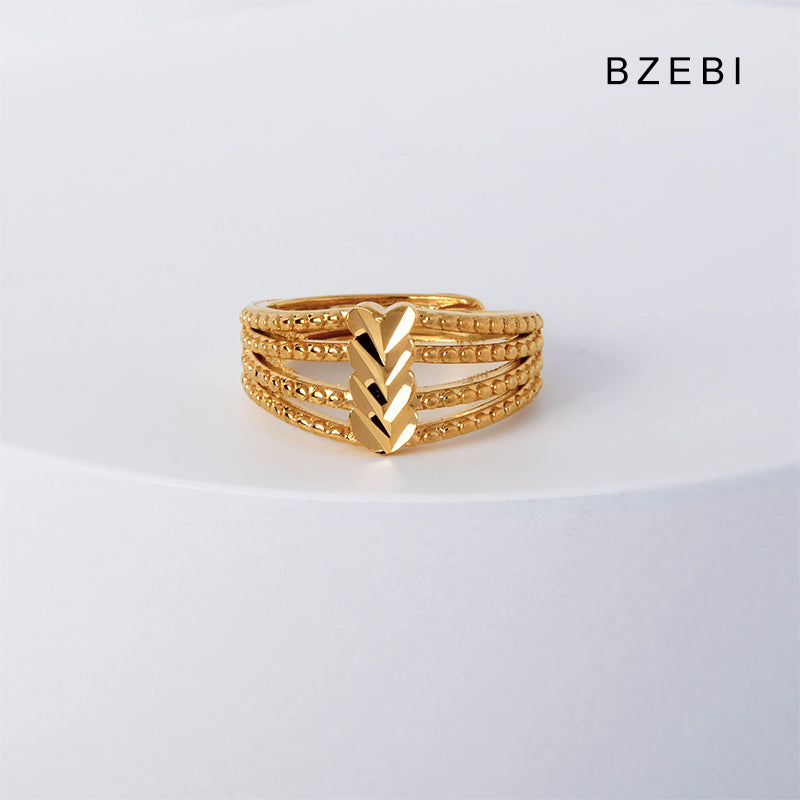 14k gold-plated light luxury atmosphere ring