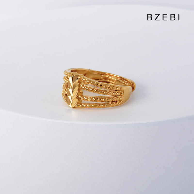 14k gold-plated light luxury atmosphere ring