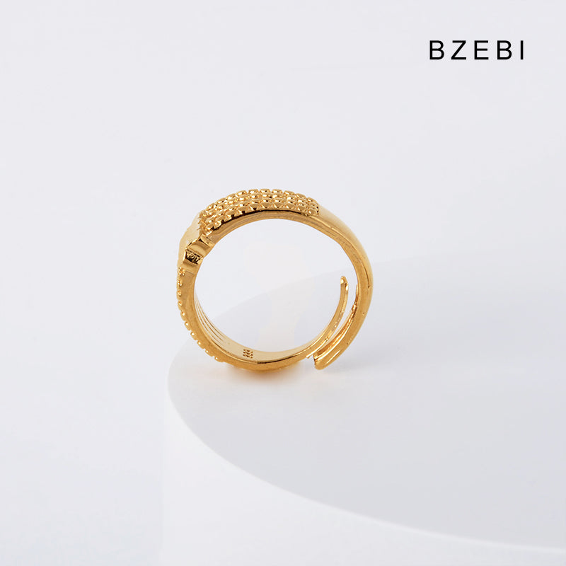 14k gold-plated light luxury atmosphere ring