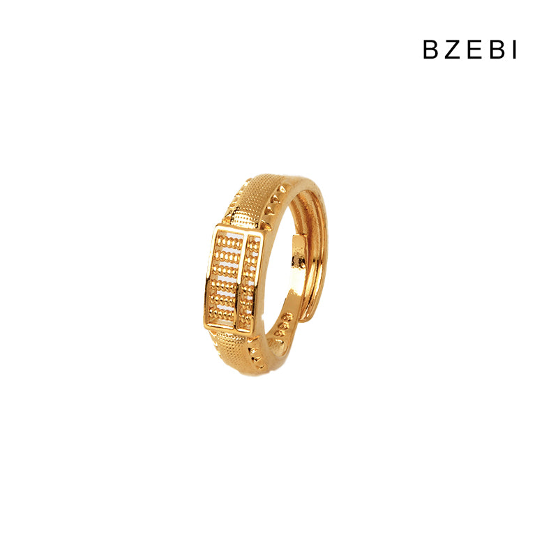 14k gold-plated wealth atmosphere ring