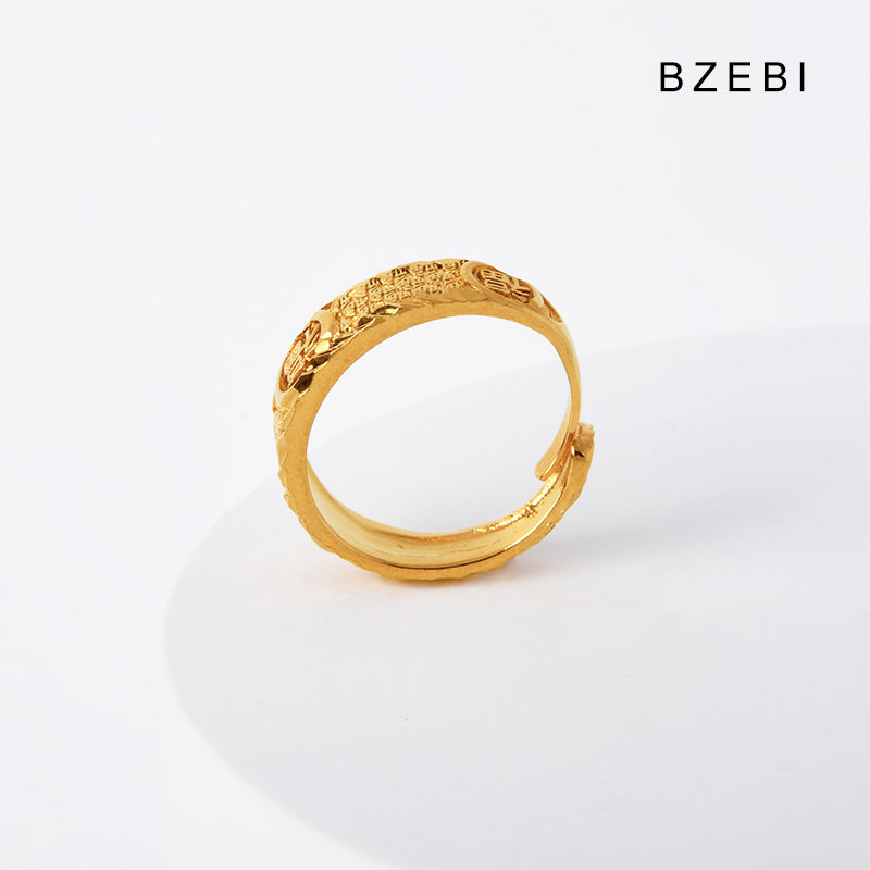 14k gold-plated blessing atmosphere ring