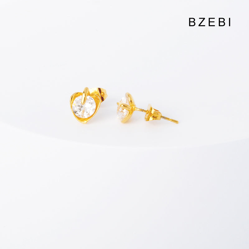 BZEBI 14k Fashion Design Girls Earrings