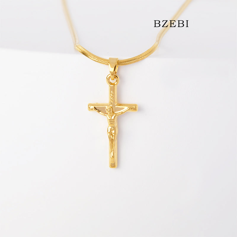 BZEBI14k cross necklace to Jesus