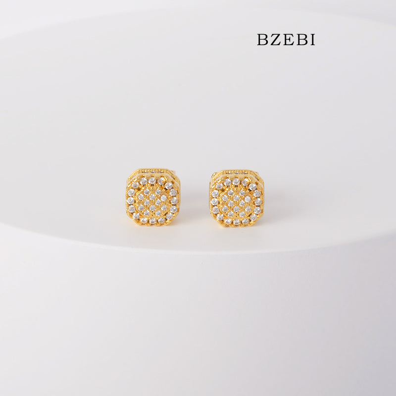 Square fashion simple earrings