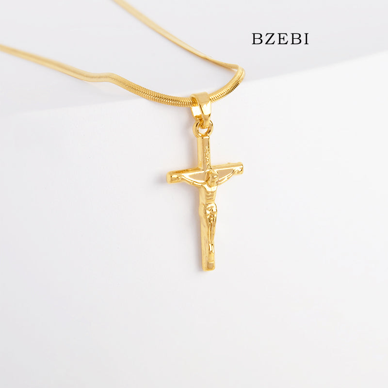 BZEBI14k cross necklace to Jesus