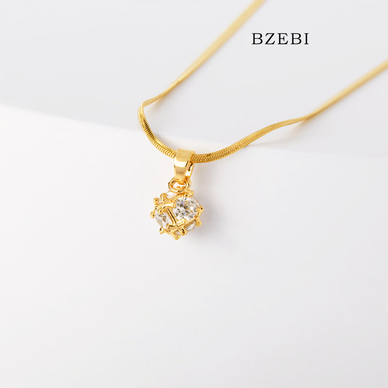 BZEBI14k starfish and diamond necklace