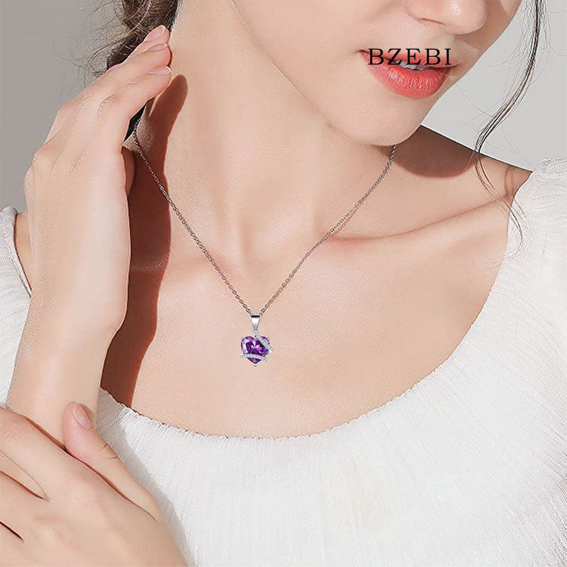 BZEBI 18K Fashion Platinum Plated Chain Hallyu Kpop BTS Inspired Love Winding Simple Necklace Accessories for Women