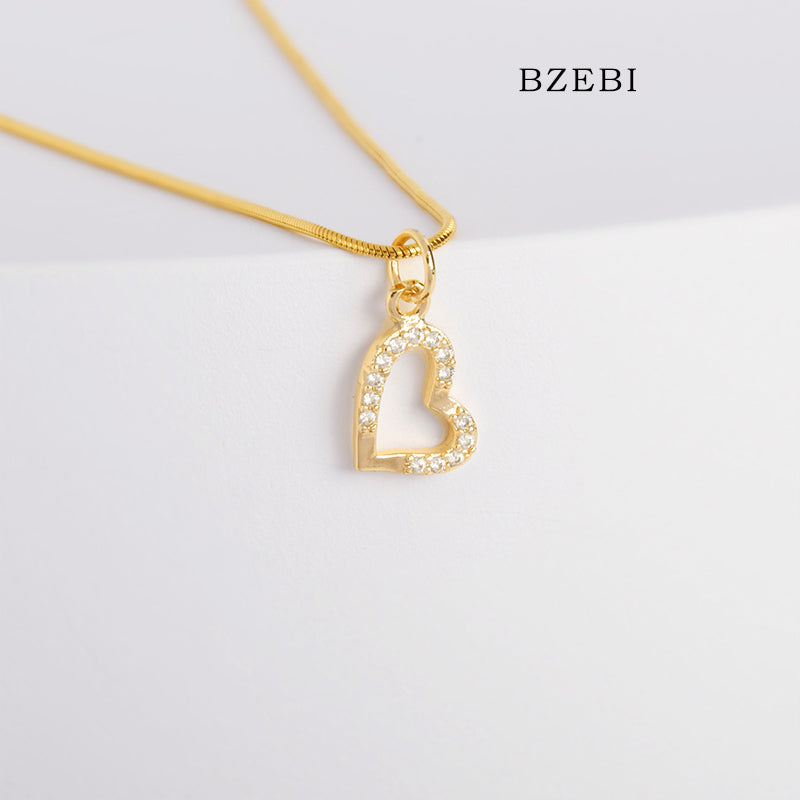 Simple light luxury love necklace