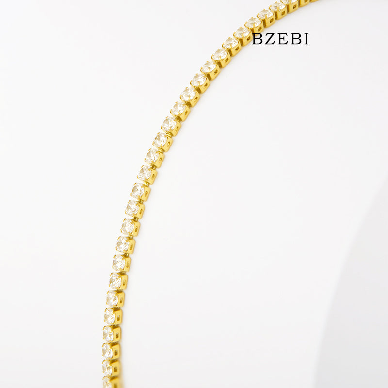 BZEBI 14k fashion simple bracelet