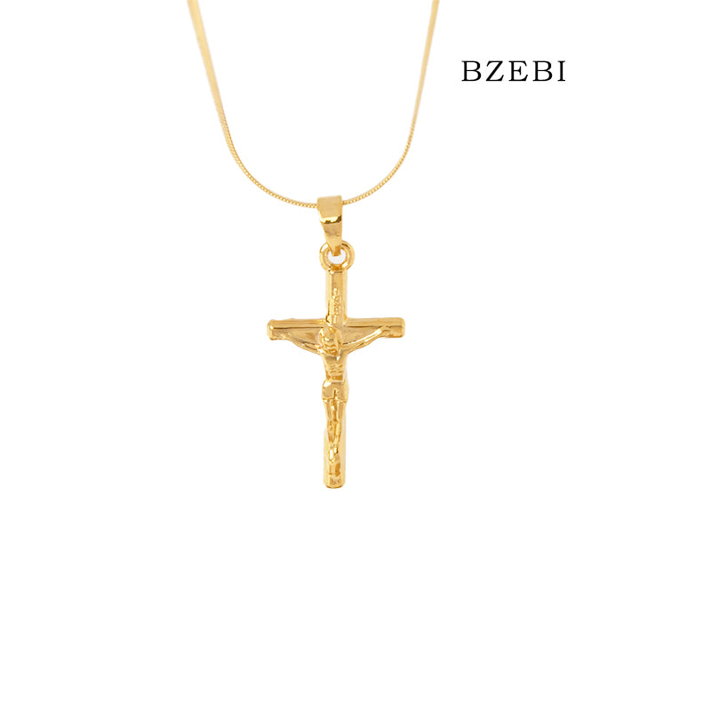 BZEBI14k cross necklace to Jesus