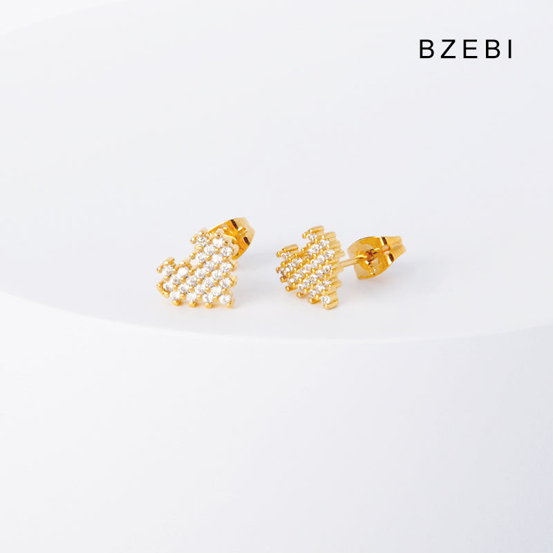 BZEBI14k love falling beads earrings