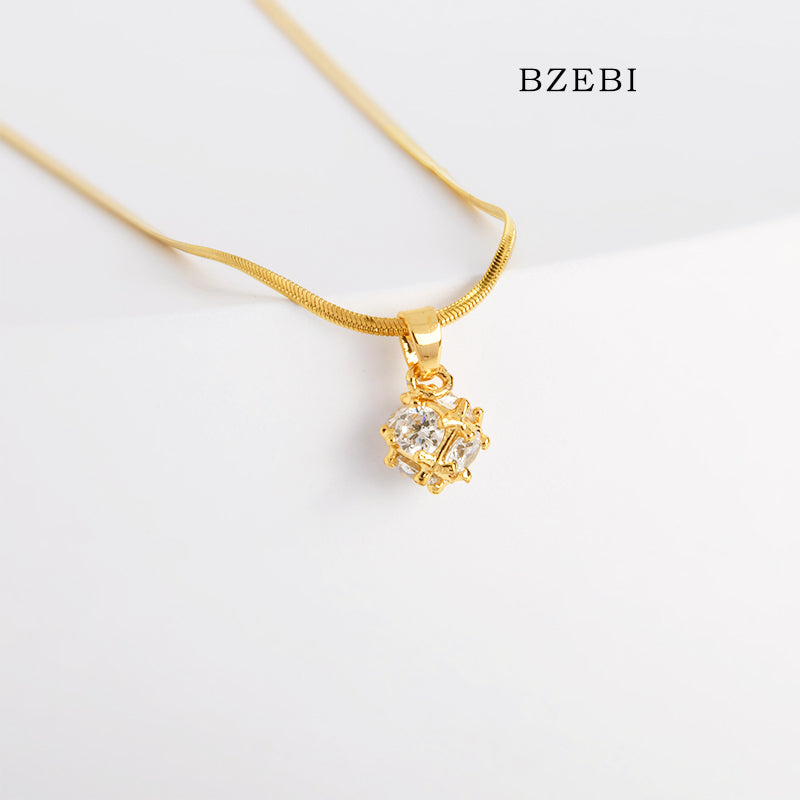 BZEBI14k starfish and diamond necklace