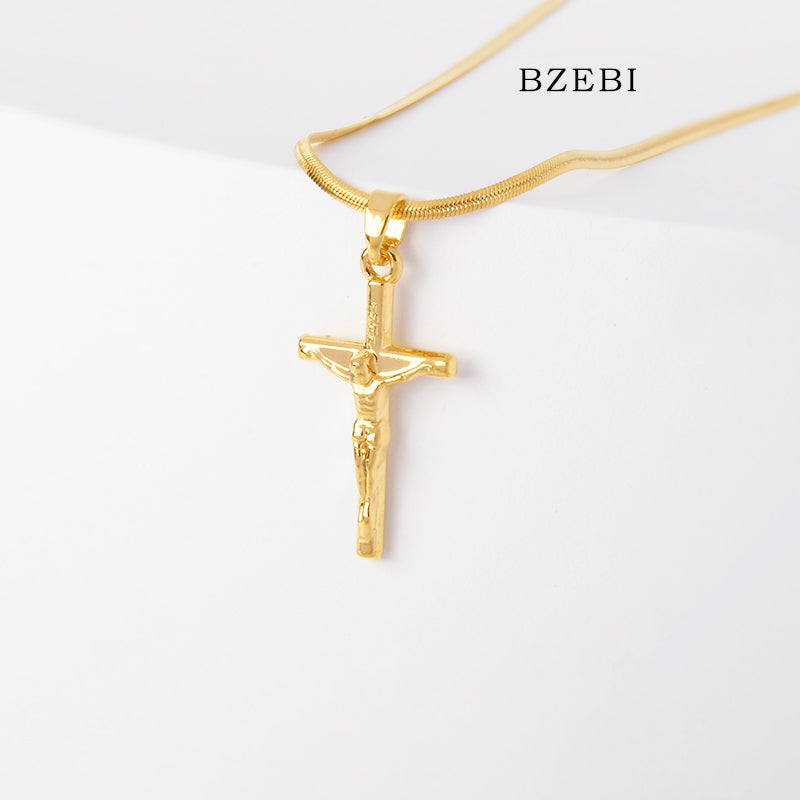 BZEBI14k cross necklace to Jesus