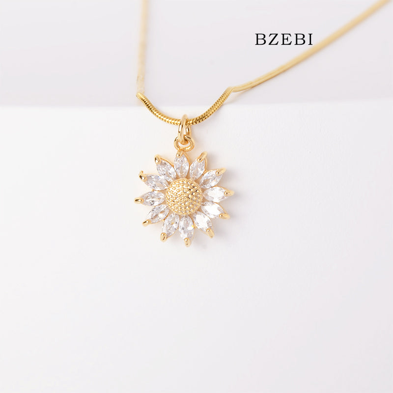 Shining temperament Snowflake Necklace