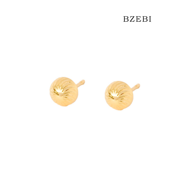 BZEBI 14k round design fashion earrings