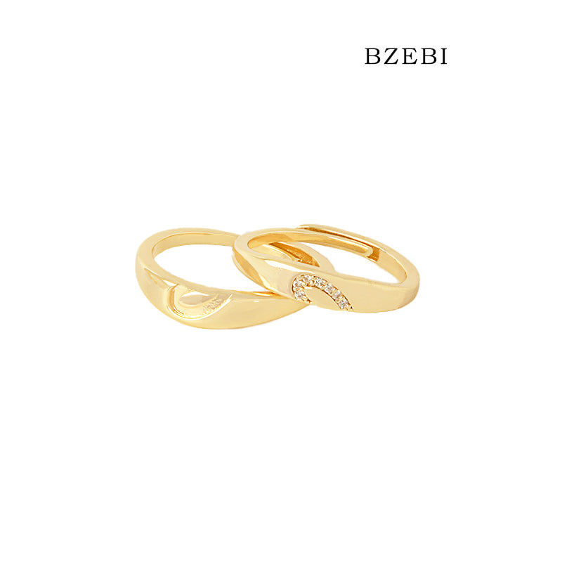 BZEBI Marriage Only Love Couple Ring