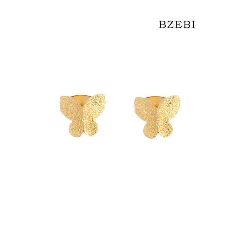 BZEBI 14k Butterfly Fashion Design Earrings