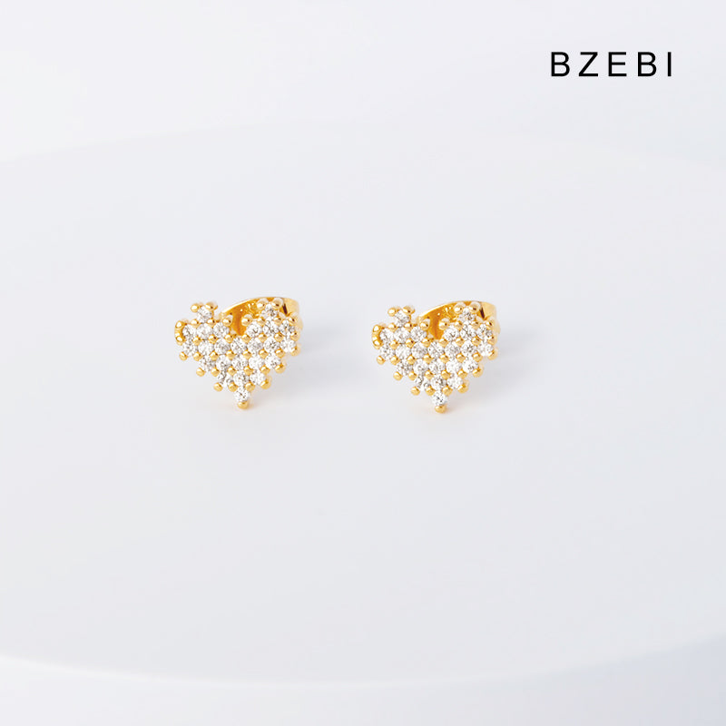 BZEBI14k love falling beads earrings