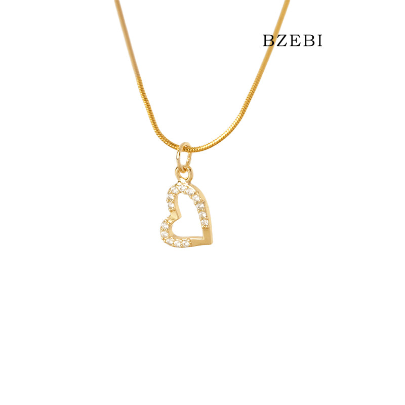 Simple light luxury love necklace