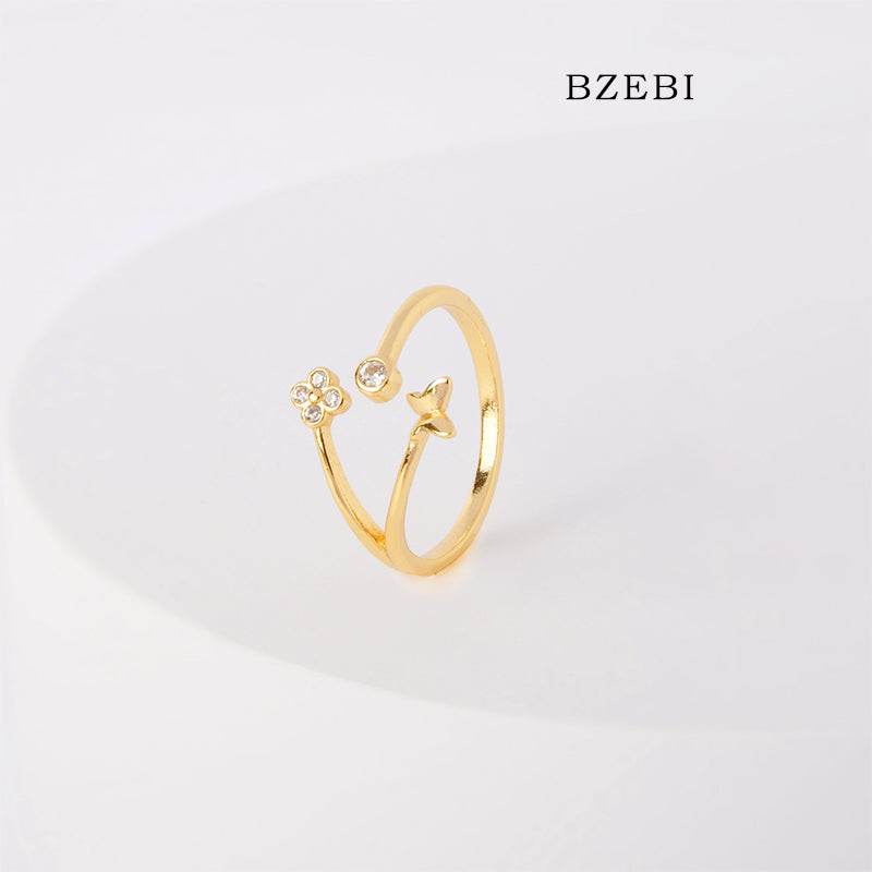 14k light luxury high-end ring women