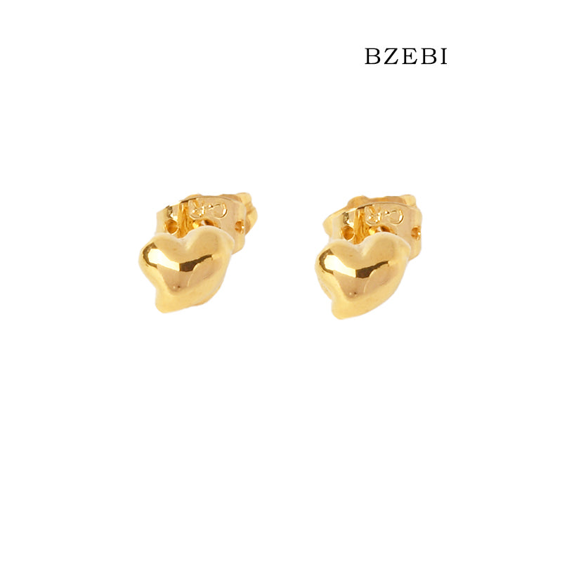 BZEBI 14k Love Comma Design Fashion Earrings