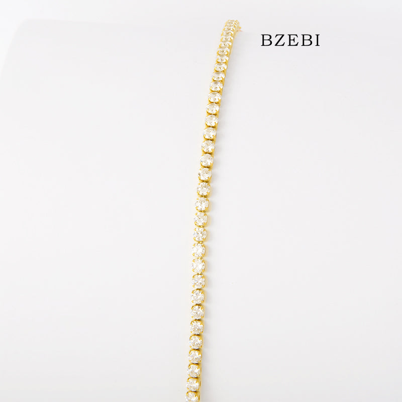 BZEBI 14k fashion simple bracelet