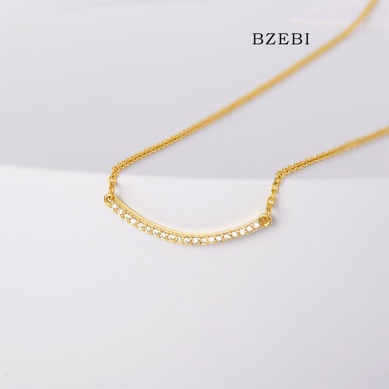 BZEBI 14k Smile Collection Necklace