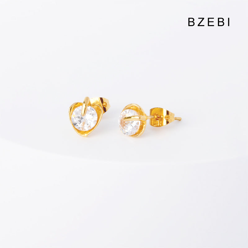 BZEBI 14k Fashion Design Girls Earrings