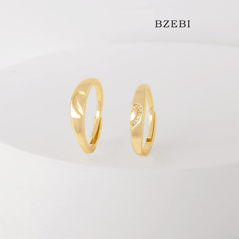 BZEBI Marriage Only Love Couple Ring