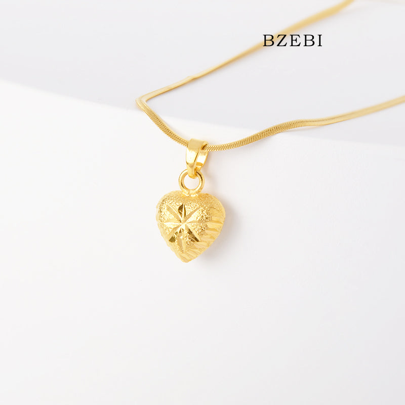 BZEBI14k Brave Love Necklace