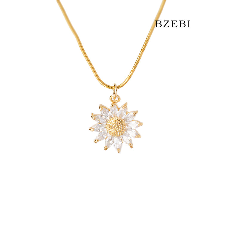 Shining temperament Snowflake Necklace