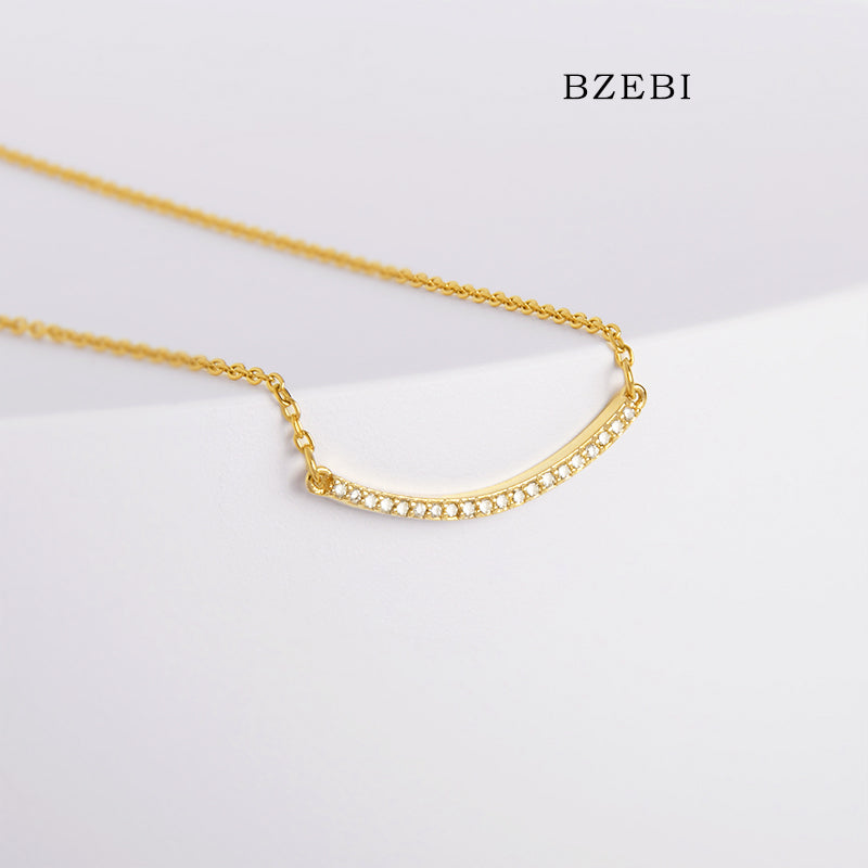 BZEBI 14k Smile Collection Necklace