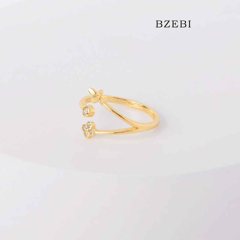 14k light luxury high-end ring women