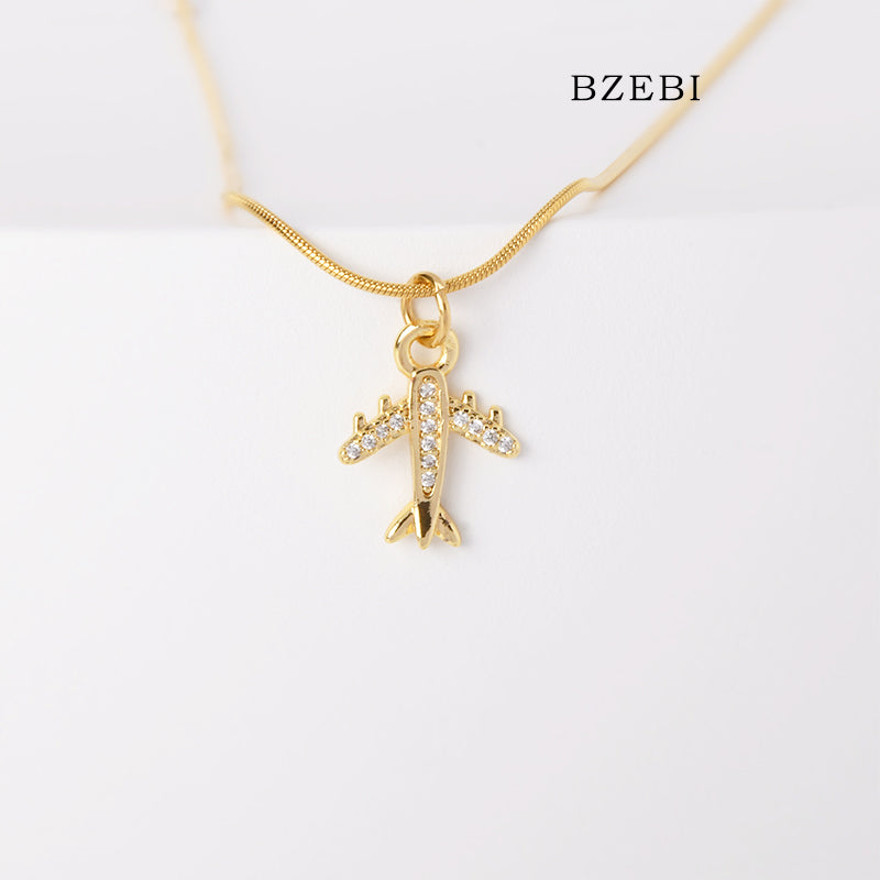 Mini plane fashion clavicle Necklace