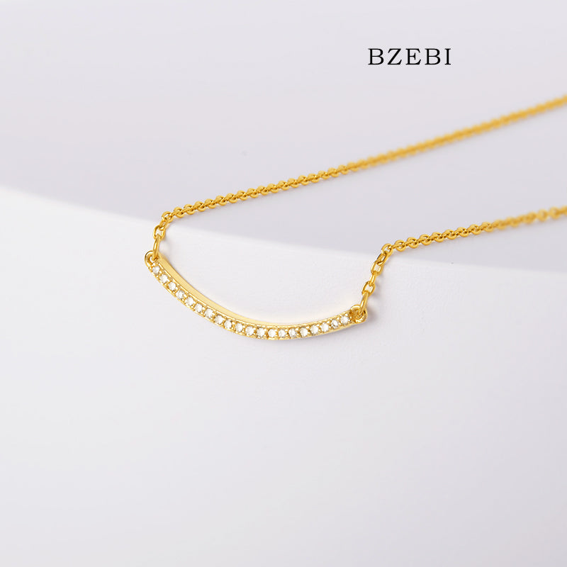 BZEBI 14k Smile Collection Necklace