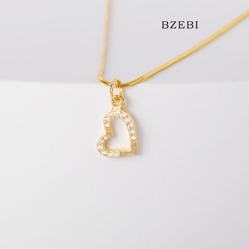 Simple light luxury love necklace