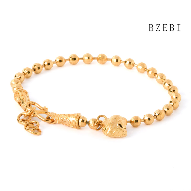 18k Gold Plated Cubic Zirconia love  Bracelet for Women with Box