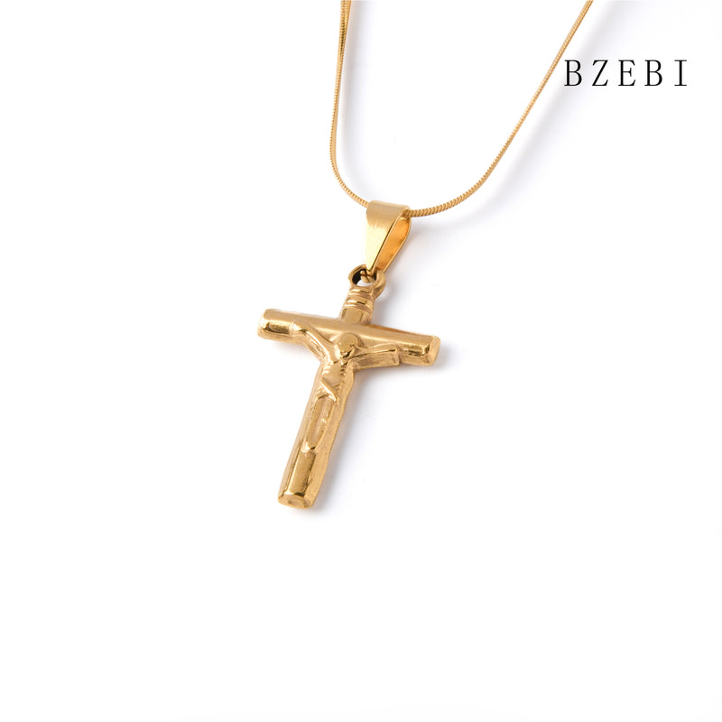 18k Gold Plated Cubic Zirconia The cross Necklace for Women with Box